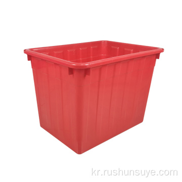 740*525*575 mm 빨간색 수생 쌓일 수있는 상자